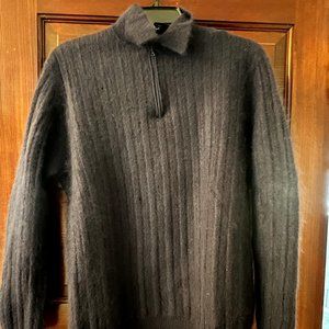 Ultraluxe PRADA Men's Wool/Angora Zip-Up Sweater Size S/M